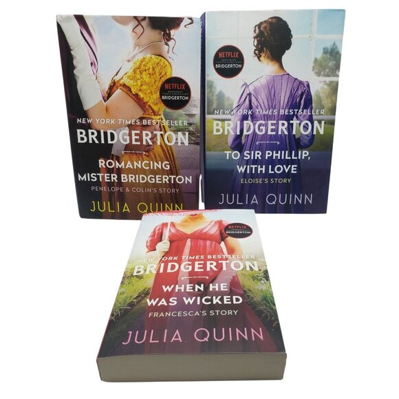 Bridgerton Books Romancing Mister Bridgerton To Sir Phillip When He Was Wicked - Picture 1 of 11